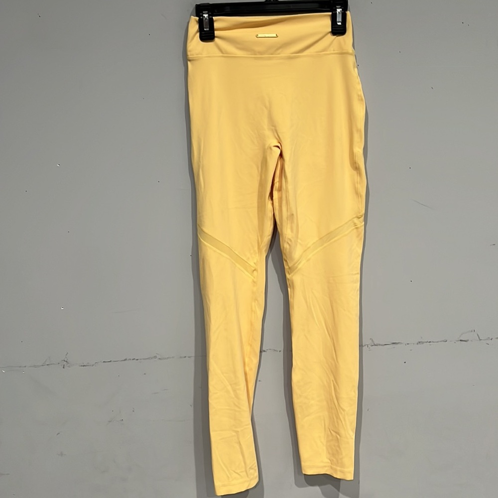 Gymshark x Whitney Simmons LE Yellow Mesh Leggings